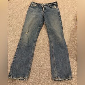 Citizens Of Humanity Dark Blue Straight Leg Jeans